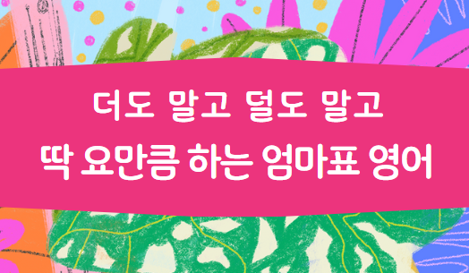 꽃님에미의 딱 요만큼 엄마표 영어